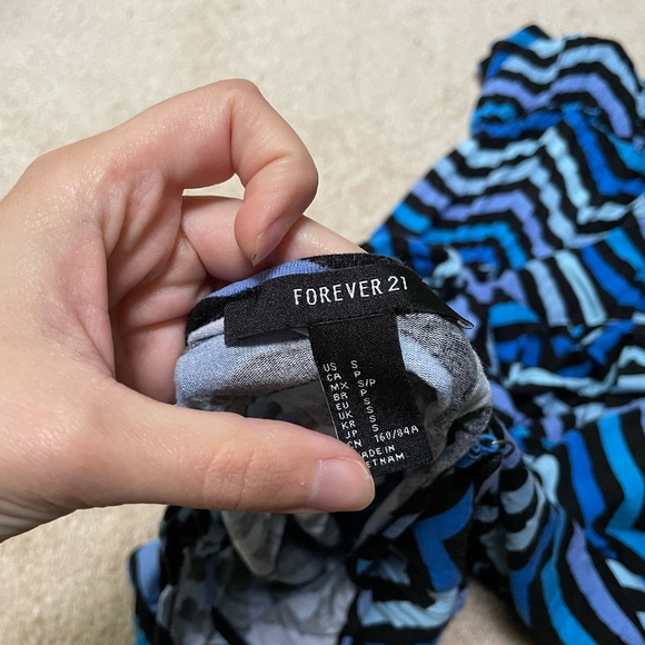 Blue, maxi dress with slit on one side - Picture 4 of 4